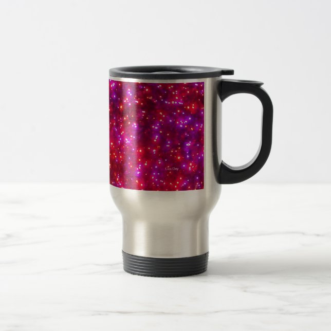 'Rosy Sparkle'  Travel Mug (Right)