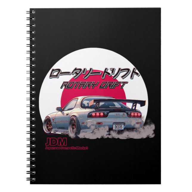Rotary Drift RX-7 - Japanese Street Legend Notebook (Front)
