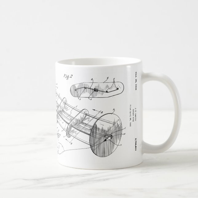 Rotary Kite Patent Mug - US2768803 (Right)