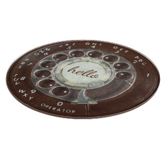 Rotary Phone Look Cutting Board