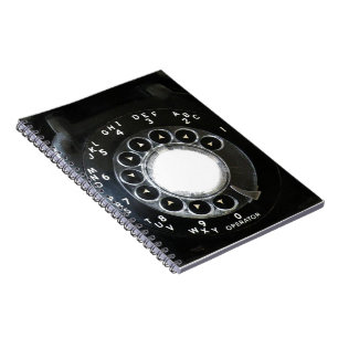 Rotary Phone Spiral Notebook