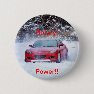 Rotary power 6 cm round badge