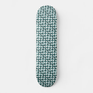 Rotating Circles - Ocean Green and Dk Green Skateboard