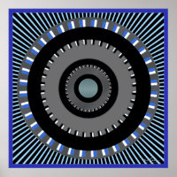 Rotating Gears Optical Illusion