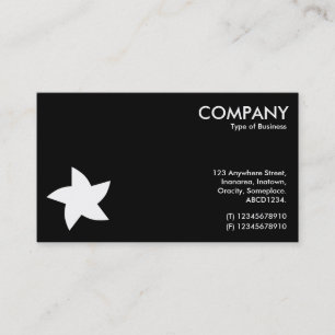 Rotating Star Symbol - Black Business Card