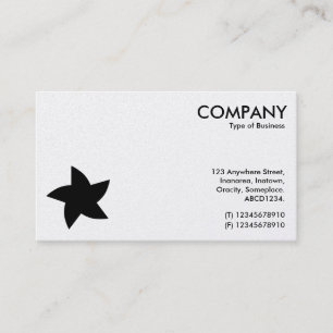 Rotating Star Symbol - White (Gold Card) Business Card