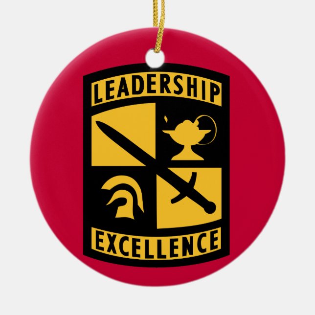 ROTC Monogram Christmas Ornament (Front)