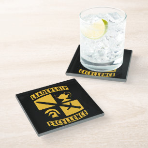 ROTC Reserve Officer Training Corps Military Glass Coaster