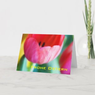 Rote Tulpen • Osterkarte Card