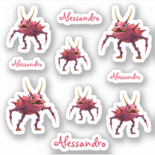 Rotes TickToc Monster -