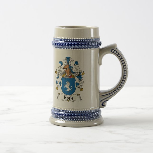 Roth Family Crest Beer Stein (Right)