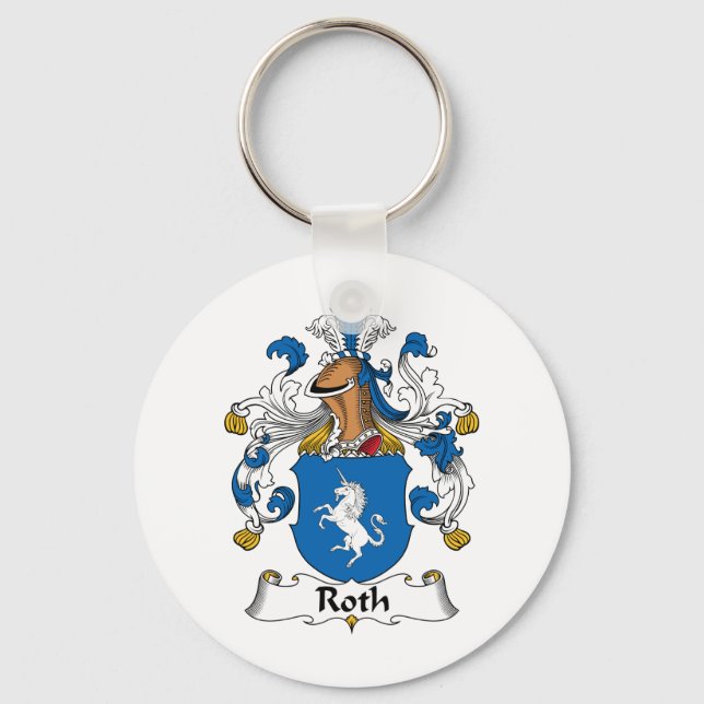 Roth Family Crest Key Ring (Front)