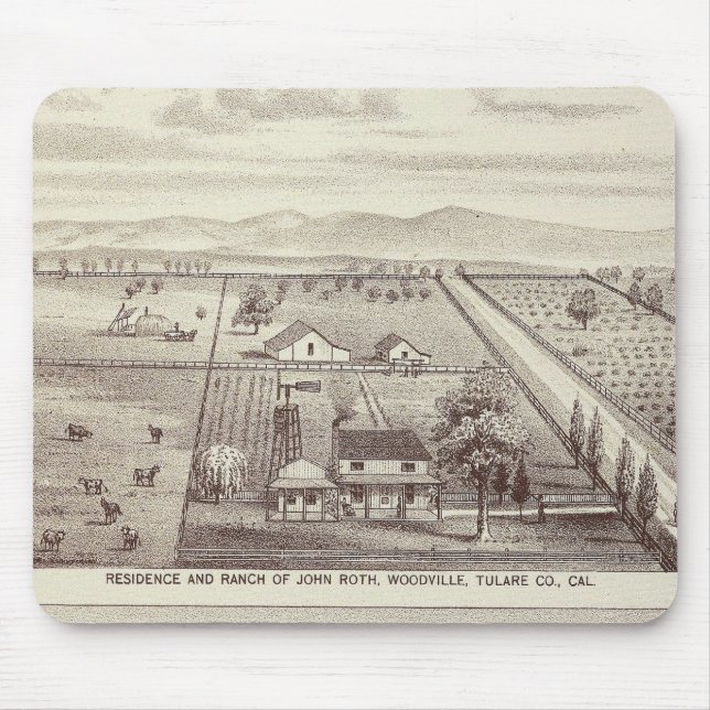 Roth, Scruggs ranches Mouse Pad (Front)