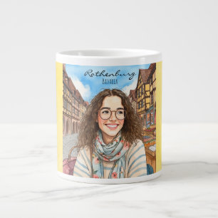 Rothenburg,Germany, Best Vacation Spot in Bavaria Large Coffee Mug