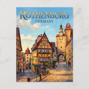Rothenburg ob der Tauber Germany Postcard