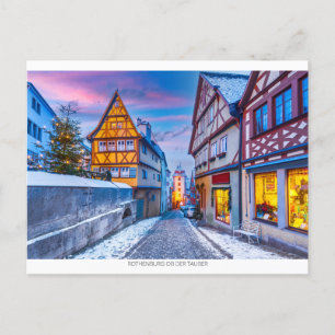 Rothenburg ob der Tauber, Holiday Postcard