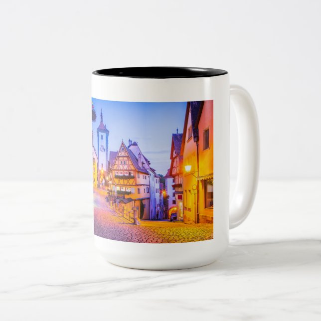 Rothenburg ob der Tauber Two-Tone Coffee Mug (Front Right)