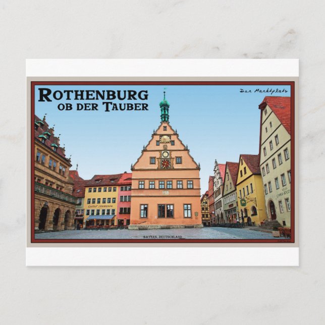 Rothenburg od Tauber - der Marktplatz Postcard (Front)