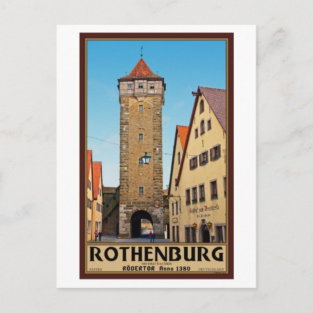 Rothenburg od Tauber - Rödertor Postcard (Front)