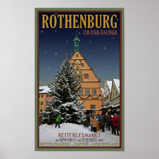 Rothenburg  Reiterlesmarkt Poster (Front)