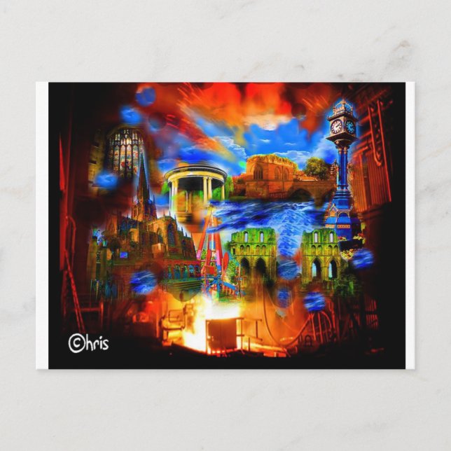 Rotherham, England Postcard (Front)