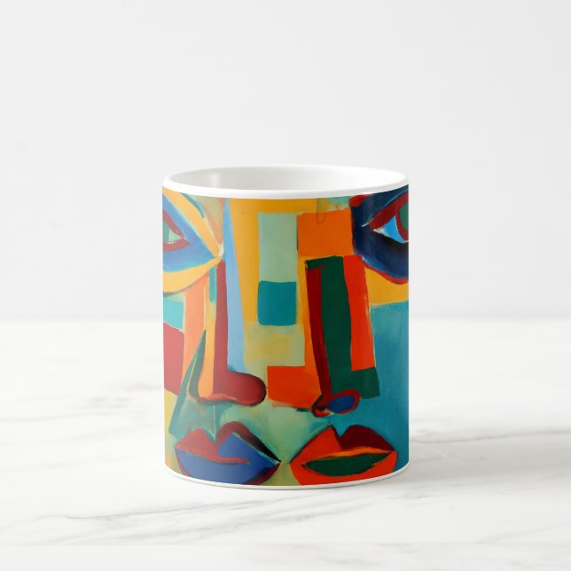 "Rothko Faces Art Mug" Coffee Mug (Center)