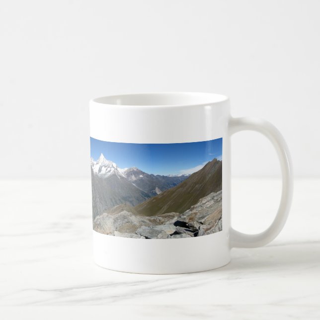Rothorn panorama, Valais Alps Coffee Mug (Right)
