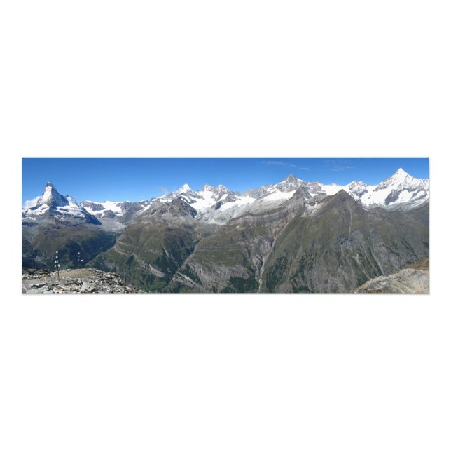 Rothorn panorama, Valais Alps Photo Print (Front)