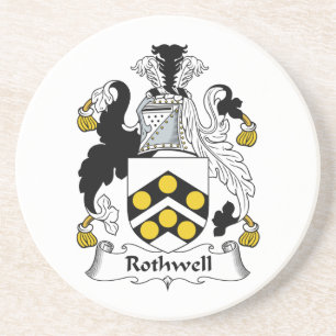 Rothwell Family Crest Coaster