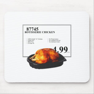 Rotisserie Chicken 4.99 Funny Chicken Mouse Pad