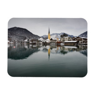 Rottach-Egern at the Tegernsee, Bavaria in winter Magnet