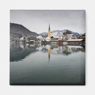 Rottach-Egern at the Tegernsee, Bavaria in winter Magnet