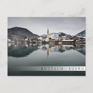 Rottach-Egern at the Tegernsee, Bavaria in winter Postcard
