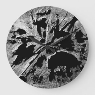 Rotten Log Round Clock