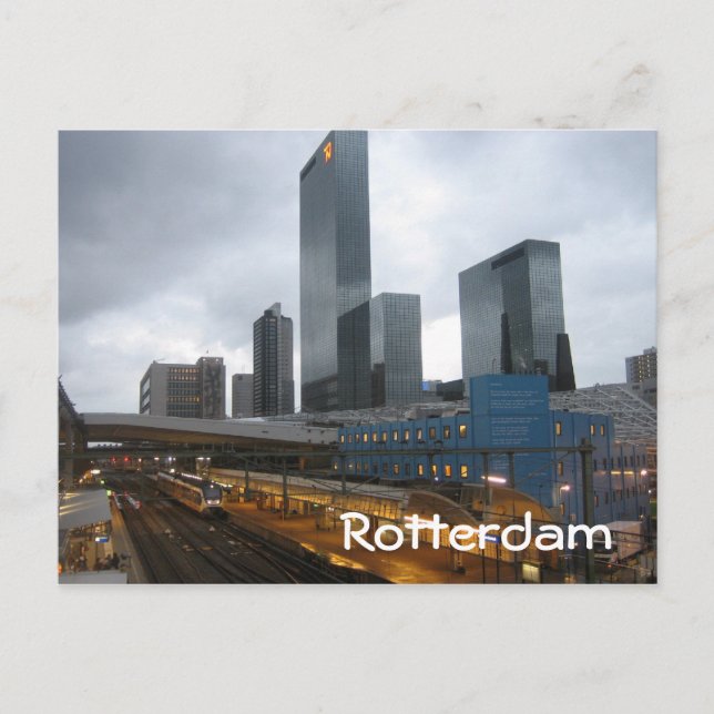 Rotterdam Central Station Postcard (Front)