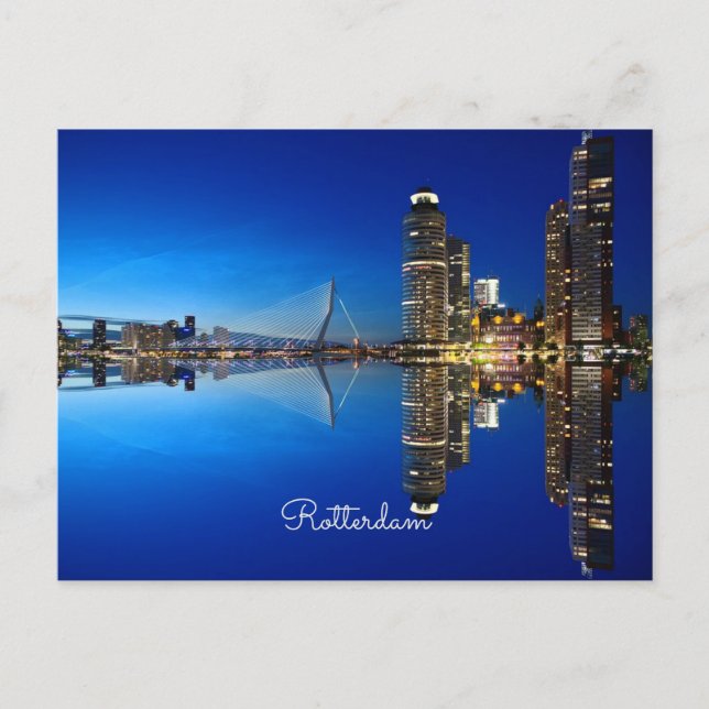 Rotterdam, Landscape Photograph Postcard (Front)