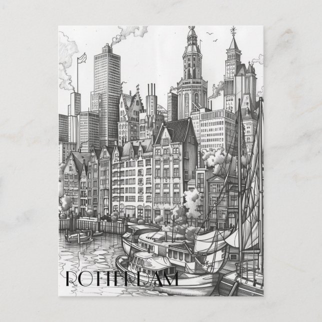 Rotterdam, Netharlands Postcard (Front)