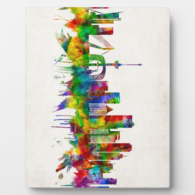 Rotterdam Netherlands Skyline Plaque (Front)