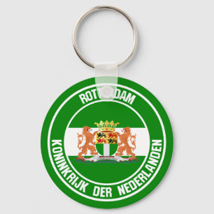 Rotterdam Round Emblem Key Ring