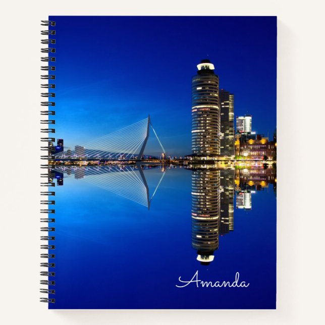 Rotterdam Skyline Cityscape Notebook (Front)