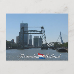 Rotterdam Skyline Holland Postcard