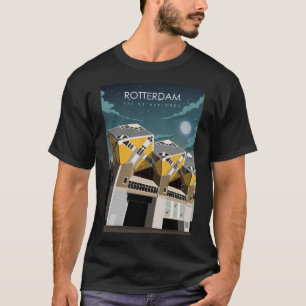 Rotterdam The Netherlands Vintage Minimal Retro Tr T-Shirt