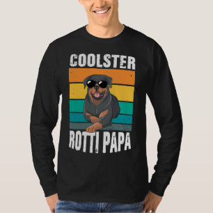 Rotti Dad Four Legged Dog  Vintage Rottweiler T-Shirt