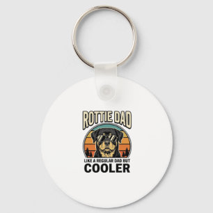 Rottie Dad Like a Regular Dad But Cooler Design_1 Key Ring