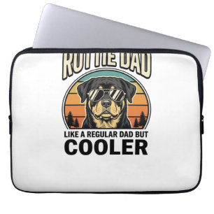 Rottie Dad Like a Regular Dad But Cooler Design_1 Laptop Sleeve