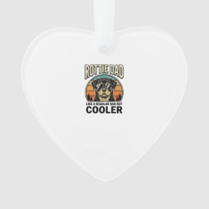 Rottie Dad Like a Regular Dad But Cooler Design_1 Ornament