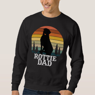 Rottie Dad Retro Vintage Sweatshirt