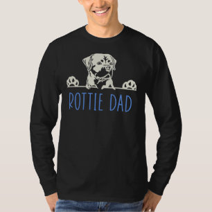 Rottie Dad With Rottweiler Dog 35 T-Shirt