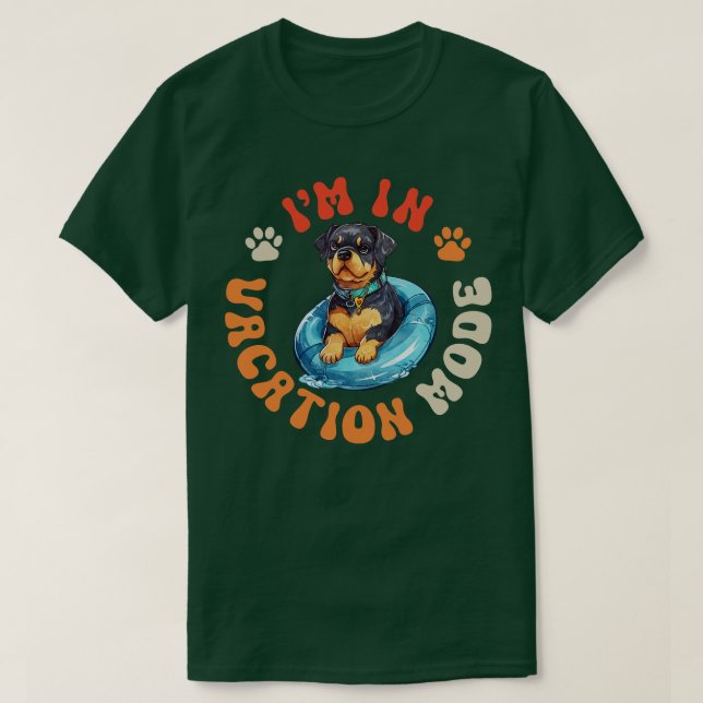 Rottie Dog T-Shirt (Design Front)