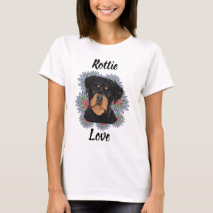 Rottie Love Rottweiler Women’s T-Shirt Cute Dog